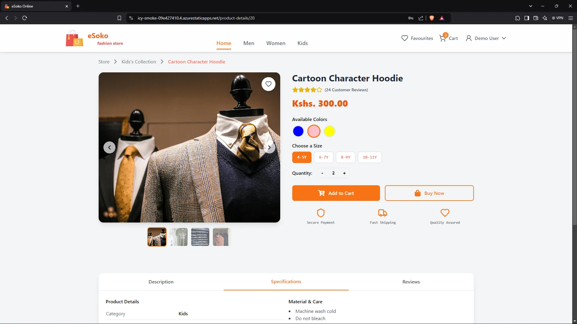 eSoko E-commerce Fashion Store